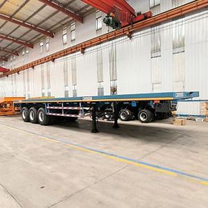 China TITAN Tri Axle Telescopic Trailer |  24MExtendable Flatbed Trailer for Sale on sale