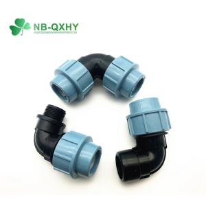 Dark Blue PP Pipe Fitting 90 Degree Elbow Customized Request for 16mm-110mm