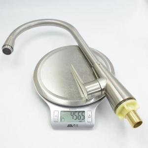 Induction Tap Silver Zinc Alloy Kitchen Sink Faucets With Earthenware Spool