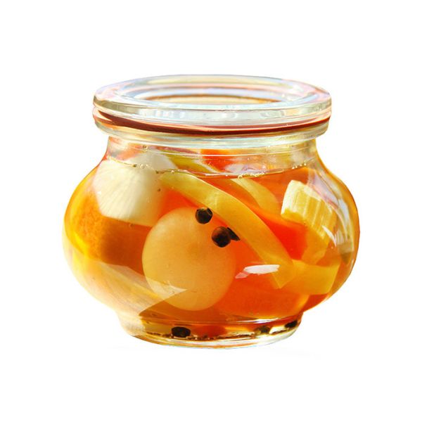 Big Belly Shape Sealable Glass Jars Lemon Honey Jam Jar High Borosilicate