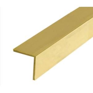 China Extruded 18mm 20mm Brass Angle Bar UNS C10300 L Shaped Metal Profile on sale