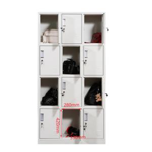 Assembled 12 Door Multi Function Locker With Vent Hole