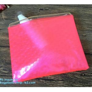 3 Side Seal Air Bubble Bag, Slider k Zipper Bubble Bag,Die Cut Slider Bubble Bag