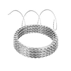 Silver Protecting Mesh Concertina Barbed Wire Rolls BTO 22 Hot Dipped Galvanized