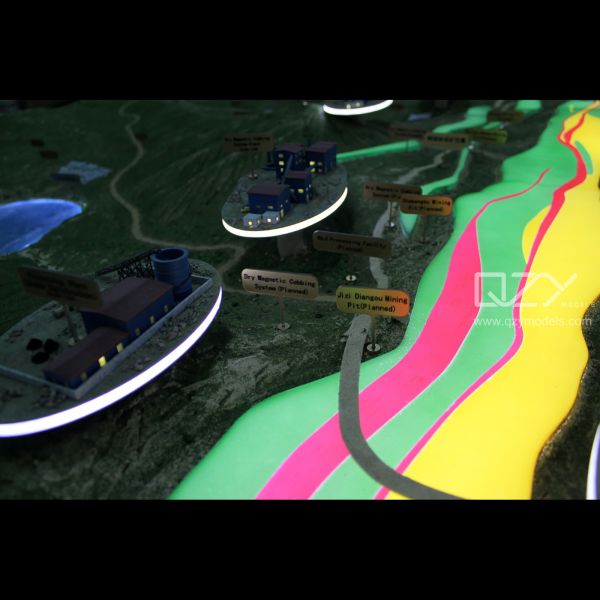 Realistic Oem Scale Mining Construction Building Site Model 1/200 Realistic