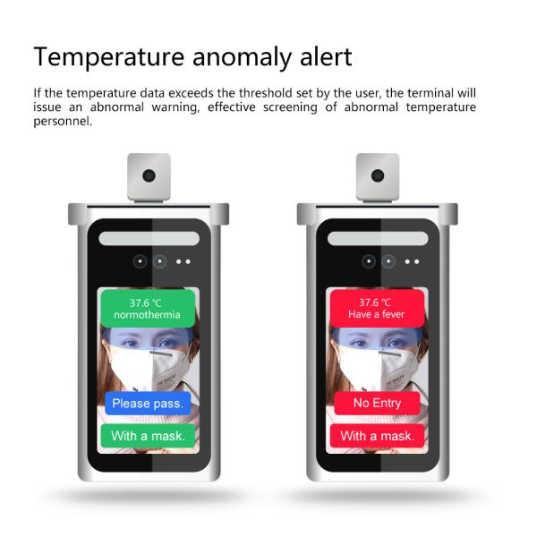 7" Face Recognition Infrared Temperature Measurement Intelligent Access Control