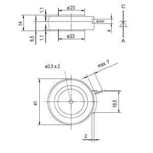 Cheap IGBT Power Module D188S10T SILICON SCHOTTKY BARRIER DIODE FUJITSU IGBT Power Module for sale