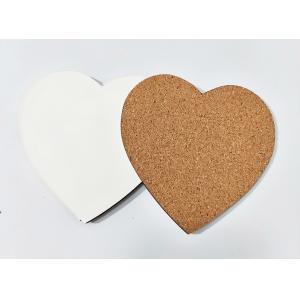 Amazing 100x100mm Delicate Heart Shape Sublimation MDF Blank Coaster for Wedding