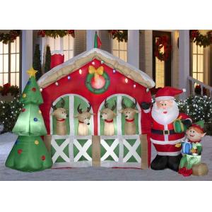 China Giant Custom Advertising Inflatables Waterproof Oxford Cloth Christmas House on sale
