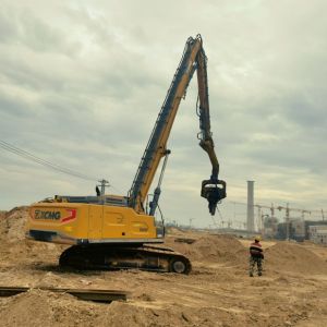 Heavy-Duty Sheet Pile Driver | Excavator-Mounted Design | High-Frequency