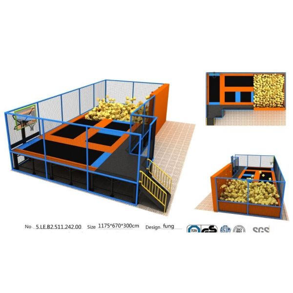 78M2 Widely Use in Chinese Gym Exercise Trampoline/Customized Indoor Trampoline