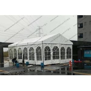 Hot - DIP Galvanized PVC Canopy Tent White 6 x 12m With Transparent Church