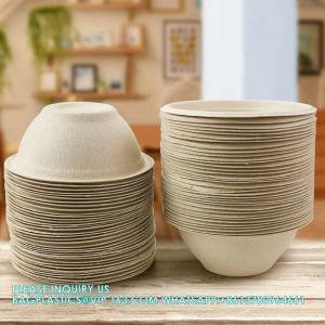 Compostable 8oz,Small Disposable Chili Bowls,Recycled Paper Bowls For Hot Soup