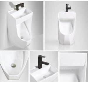 Ceramic Top Spud Wall Mounted Urinal With Wash Basin Save Water