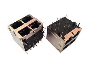 Cheap LED 2x2 RJ45 Integrated Gigabit Transfomrer For Network Equipment Modem for sale