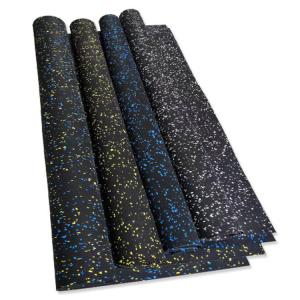 Horse Stall Mattress Great Mats 4x10 Ft Rolled Rubber (10% Eggshell/White Fleck)