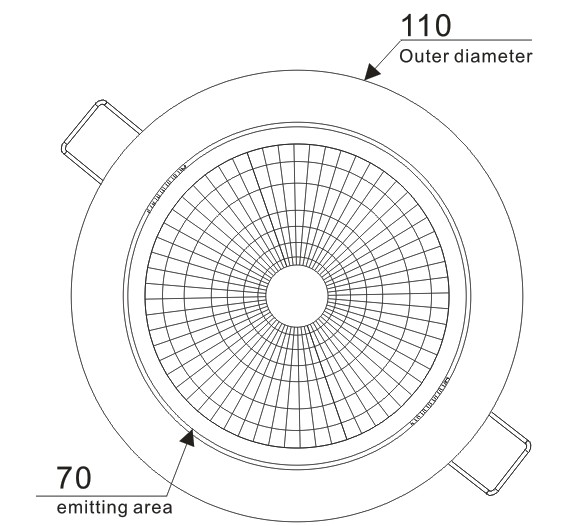 10W COB LED Downlight