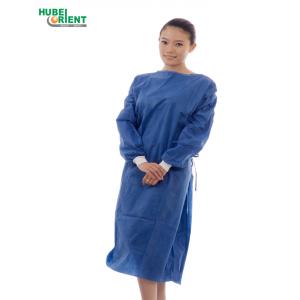 Non Sterile PP Disposable Medical Isolation Gown With Knitted Wrist