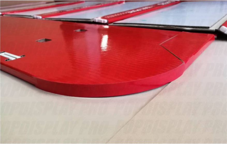 LED Lighting Poster POS Shelf Display Stands 4 Shelving Holding Strength 100KGS For Milk