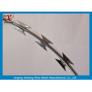 Multi Type Stainless Steel Razor Wire / Barbed Wire Roll For Grass Boundary