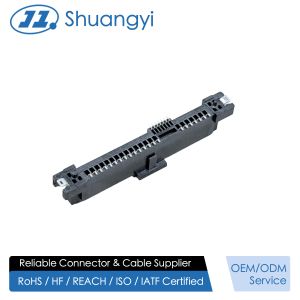SAS 29P Female SMT Connector, 15µ Gold-Plated | High-Speed Electronic Signal Terminal for Automotive, Server & Transmission Applications