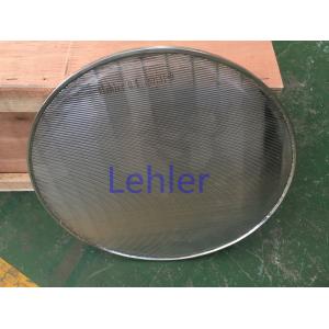 SUS 316L Basket Mill / Bead Mill Screen Flat Panel Diameter 377MM Slot 0.4MM