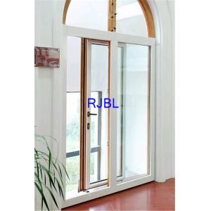 Customized Aluminium Coated Windows , wood Double Glazed Windows With Arch At