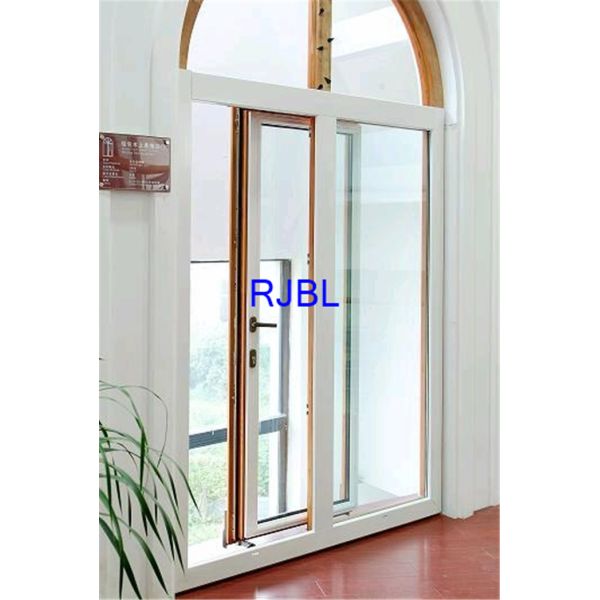 Customized Aluminium Coated Windows , wood Double Glazed Windows With Arch At