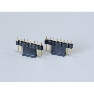 2.54mm Pitch Single-Row Pin Header Connector (8.5H Vertical), Gold-Plated PCB