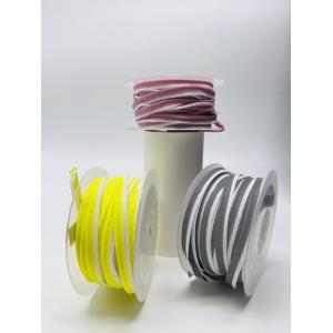 Custom Sew On Reflective Fabric Piping Strips Trims Headband For Clothes Bag Cap