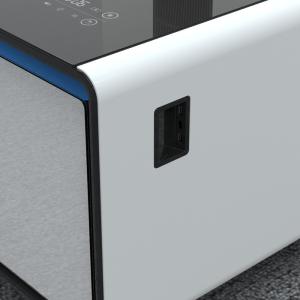 Multifunctional Smart Coffee Table with Music Player and Refrigerator Private