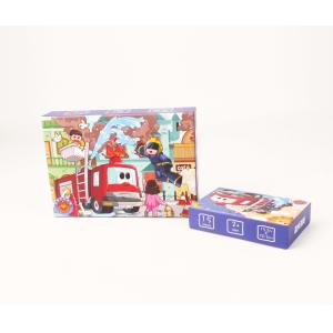 Custom Printed Lid Base Paper Chipboard Matt Lamination Jigsaw Puzzles Packaging