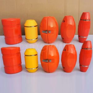 Low Density  Pipe Laying Floats Orange Subsea Buoyancy Floats Customized