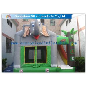 Commercial Inflatable Combo With Slide Inflatable Elephant Bouncer With Slide