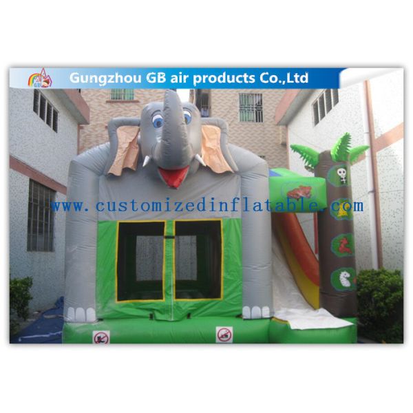 Quality Commercial Inflatable Combo With Slide Inflatable Elephant Bouncer With Slide wholesale