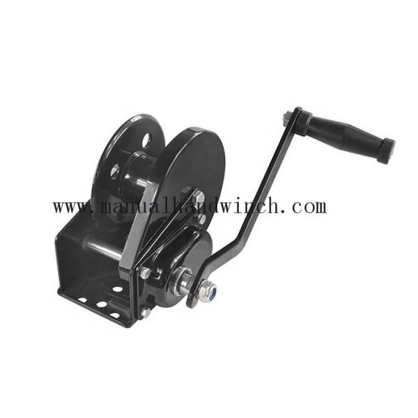 Quality Customized Manual Marine Pulling Hand Winch / Automatic Brake Winch 1200lbs wholesale