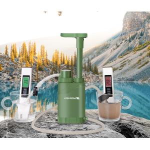 2.1 Pounds Camping Water Filter Pump With Carbon 0.01 Micron Portable Water