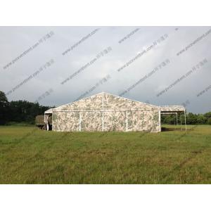 China Camouflage Roof Cover Military Surplus Canvas Tent Aluminum Structure For Army Training Base on sale