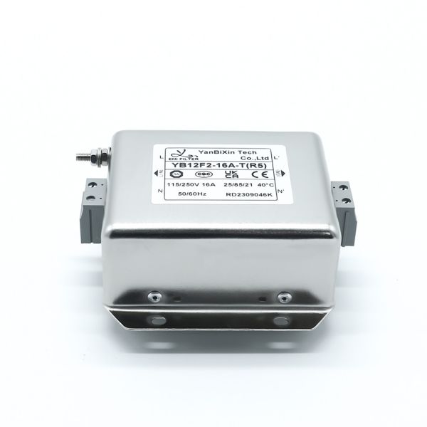 YB12F2 15amp 220V Single Phase Filter Din Rail RFI Filter For Automation