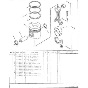 China 1N3806 Ring Engine 1N-3806 Ring 1032859 Ring Set Piston (Os=.50Mm Cylinder Liner 103-2859 on sale