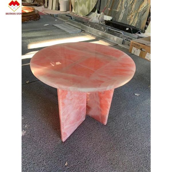 Big Slab Onyx Marble Stunning White Pink Onyx Stone for Wall Panel and Table Top