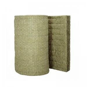 China Basalt Rockwool Fire Blanket With Wire Mesh Rock Wool Products on sale