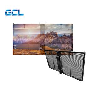 Cheap Clear Video Flexible Transparent LED Screen P10.4 Transparent LED Wall for sale