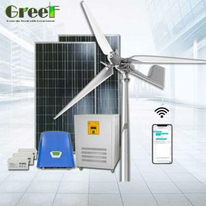 Off Grid Solar Hybrid Pitch Control Wind Power Turbine Windmill Energy 5KW
