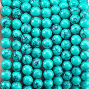 China 8MM Green Turquoise Bulk Beads Strands For Jewelry Making Bracelet Necklace Earring on sale