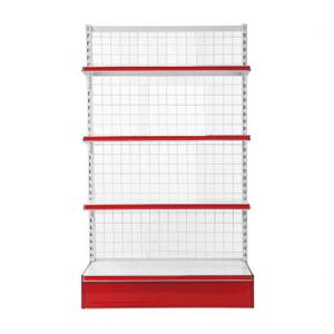 Rectangular Custom Wire Display Shelving Retail Store Gondola Mesh Shelf Rack