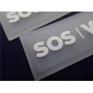 Washable Custom Rubber Logo Patches , Sew - On Silicone Badge For Hat