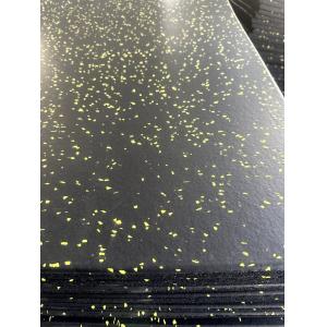 Environmentally Friendly Black Recycled Rubber Flooring Tiles with Different