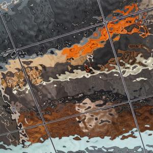 304 316 Mirror Polished Silver Gold Champagne Stainless Steel Rippled Sheet For Interior And Exterior Ceiling Wall