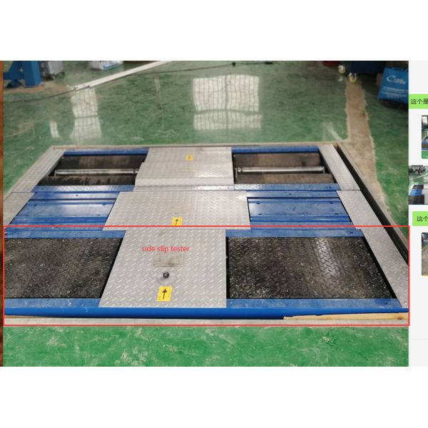 Quality CTGT3-4C Roller 4-in-1 vehicle test line Roller brake tester with axle load double plate sideslip tester Suspension test wholesale